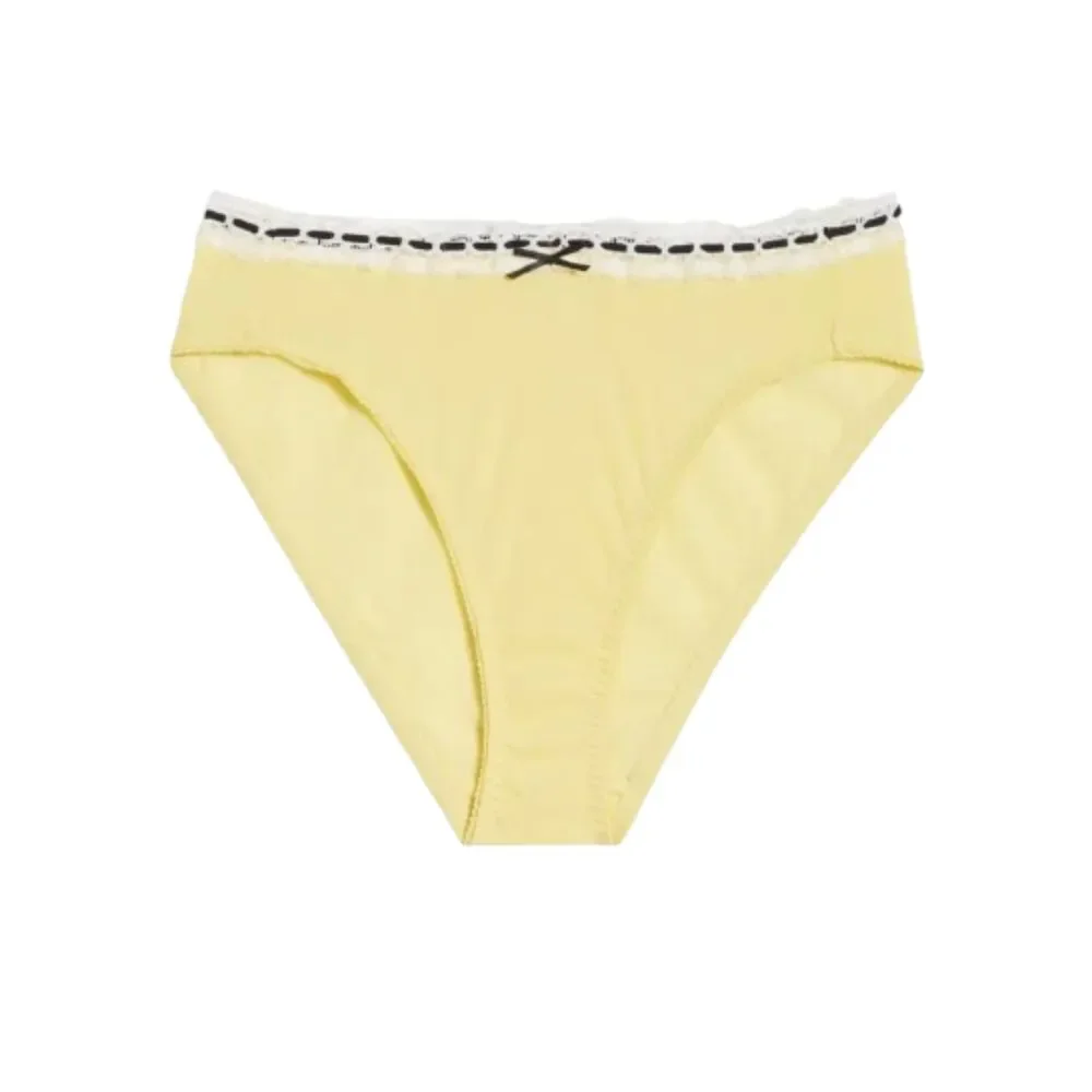 NWT Intimately Free People So Sweet Yellow Bikini Mesh Bottom Size M